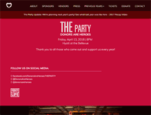 Tablet Screenshot of donorsareheroestheparty.com